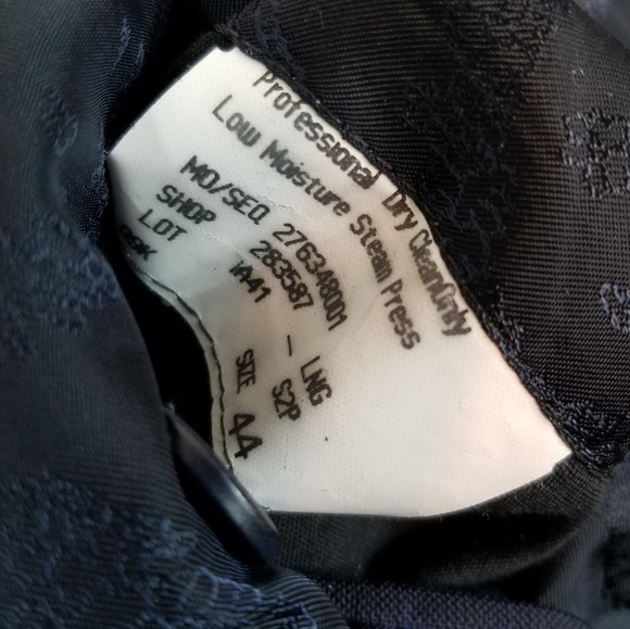 Robert Talbott Carmel Blue Peaked Lapel Blazer 44L - Picture 6 of 7